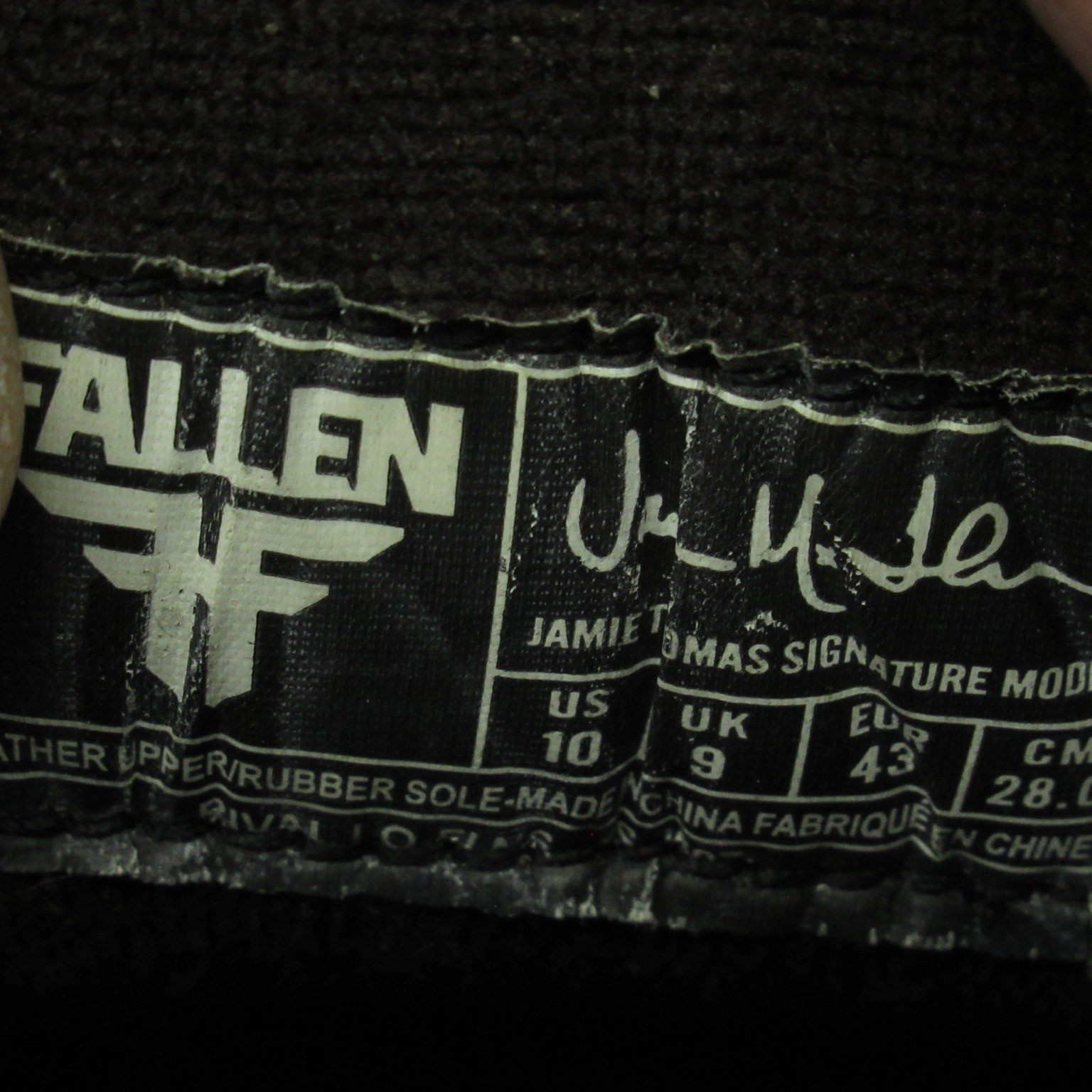 Fallen Skate Shoes Mens 10 Brown Chunky Heavyweight Jamie Thomas Pro Model