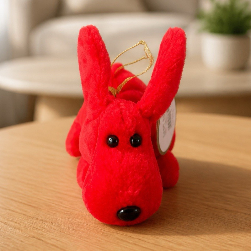 Ty Jingle Beanies Red Dog Plush Beanbag Ornament 2011 MPN 34023