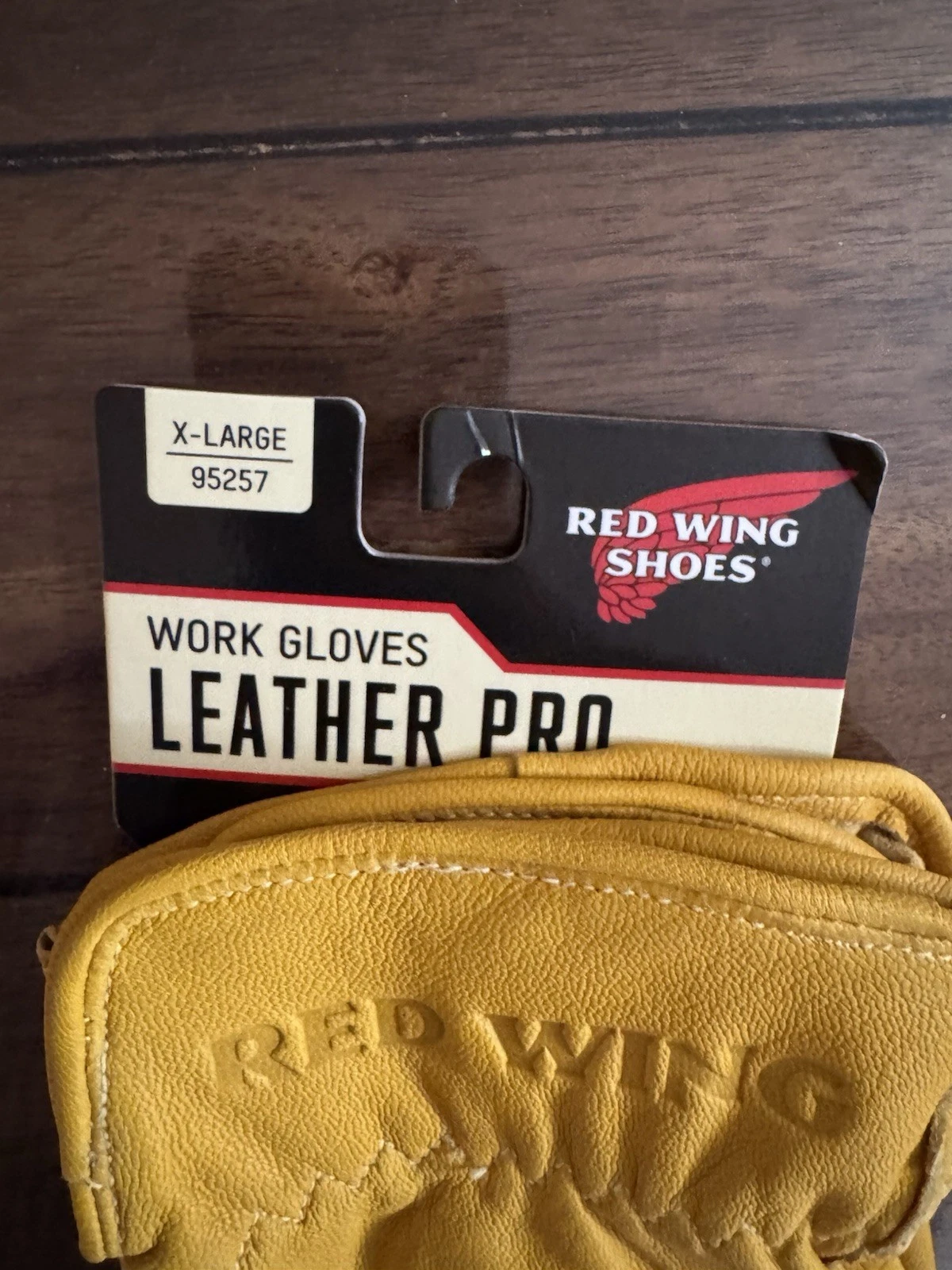 Red Wing Shoes Men's XL Leather Gloves Gold
