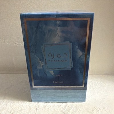 Lattafa Khamrah Eau de Parfum Natural Spray, Regular Size 3.4 fl oz