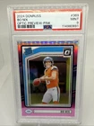 2024 Donruss Bo Nix Optic  RC Preview Pink Denver Broncos PSA 9