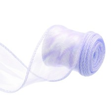 1.5 Inch 3 Yard Sheer Organza Ribbon Shimmer Chiffon Tulle Ribbons Light Purple