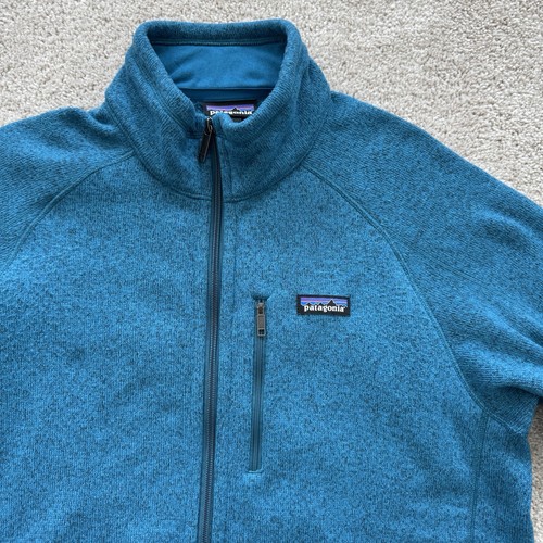 Patagonia Better Sweater Blue Full Zip Jacket Outdoor Hiking Men Sz Large - Picture 2 of 7