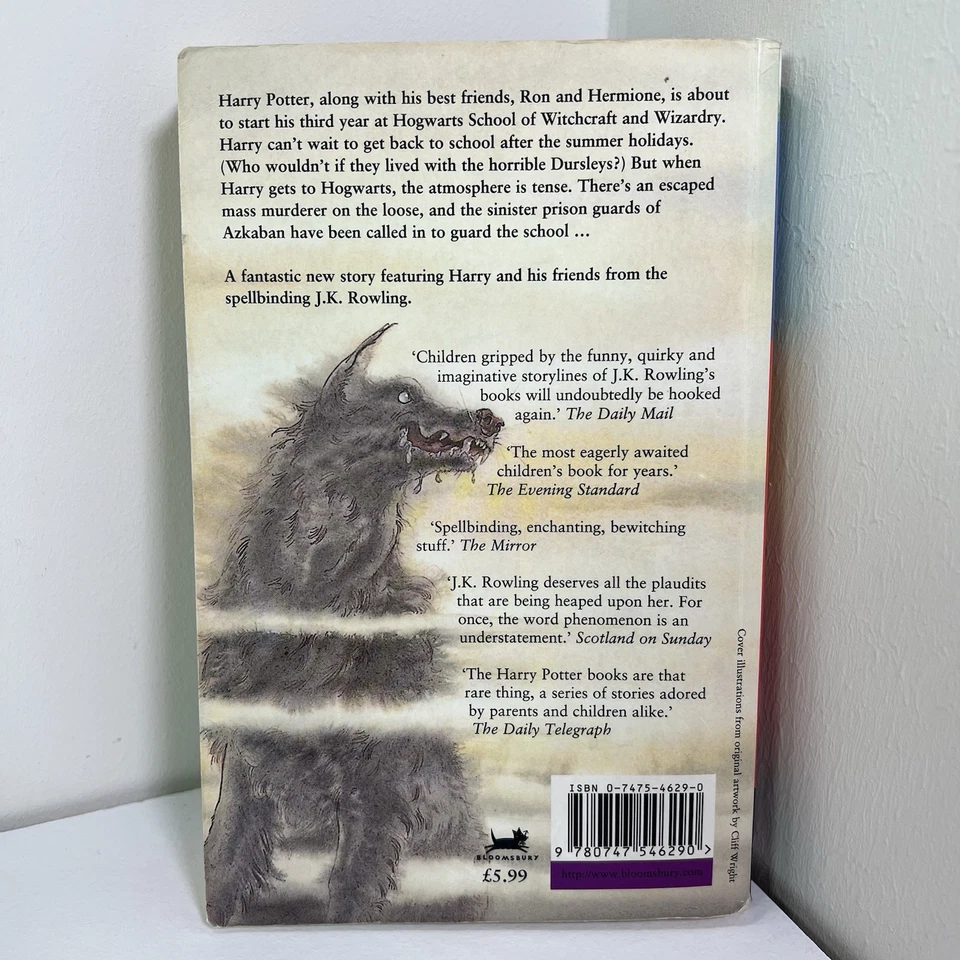 Harry Potter Prisoner Of Azkaban 1st Edition 1st Print Errors  Bloomsbury 1999 - Image 2 of 4