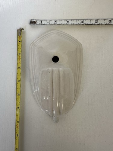 Antique Porcelain Wall Light Fixture Mid-century MCM Art Deco Sconce Ceramic