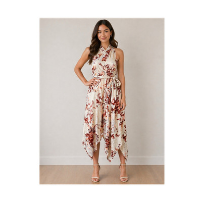 beige wrap with red dress Beige Mini Wrap Dress - All Dresses