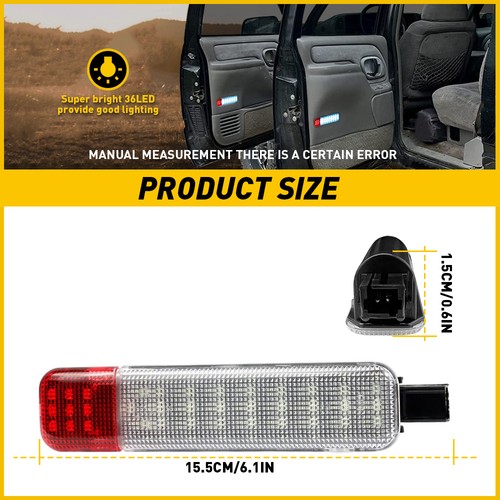 4x LH+RH LED Courtesy Light Door Blue White For Chevrolet Avalanche Silverado - Picture 2 of 12