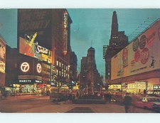 Pre-1980 SCRIPTO BALLPOINT PEN BILLBOARD AT TIMES SQUARE New York City NY F1078