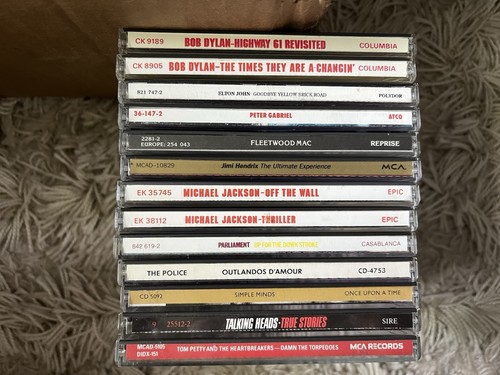 Classic Rock CD Lot Bob Dylan Police Talking Heads Fleetwood Mac Petty Hendrix