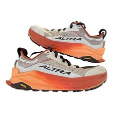 Altra Olympus 6 Trail Ultra Running Shoes Zero drop Gray/Orange Men's Size 9.5