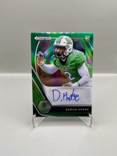 2021 Prizm Draft Picks Darius Hodge Autographs Prizms Green RC Auto Marshall