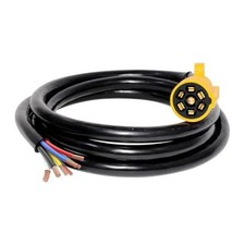 Heavy Duty 7 Pin Trailer Plug Cord with 8 Feet 7-Way Trailer Wiring Cord