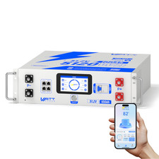 WattCycle 48V 100Ah Server Rack LiFePO4 Lithium Battery 6000+ Cycles UPS Backup