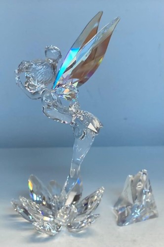 2008 Swarovski Crystal Disney Tinkerbell Figurine + Plaque in Orig Box #905780 - Picture 6 of 8