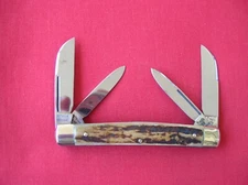 HEN & ROOSTER GUTMANN GERMANY 4 BLADE CONGRESS STAG HANDLES G
