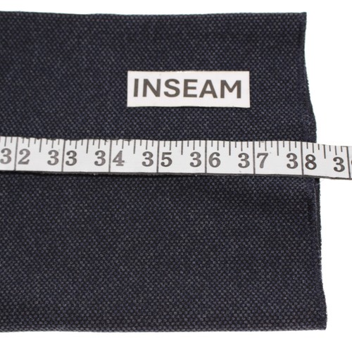 Incotex NWT Dress Pants Size 54 (38 US) Slim In Blue Melange Viscose Blend - Picture 12 of 14
