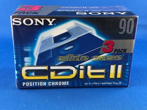 Sony CD-IT 90 min HighBias Type II CD Performance & Sound Blank 3 xCassette (b)