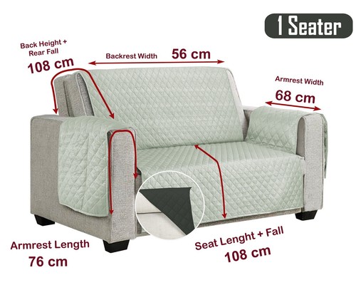 Quilted Sofa Covers Washable Throw Anti Slip Cover Couch Furniture Protector Pet - Picture 89 of 124