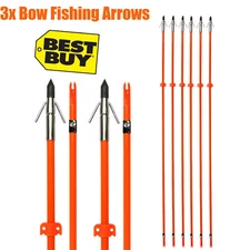 YLSIO Archery Fishing Fiberglass Arrows Bowfishing Arrows Outdoor Hunting