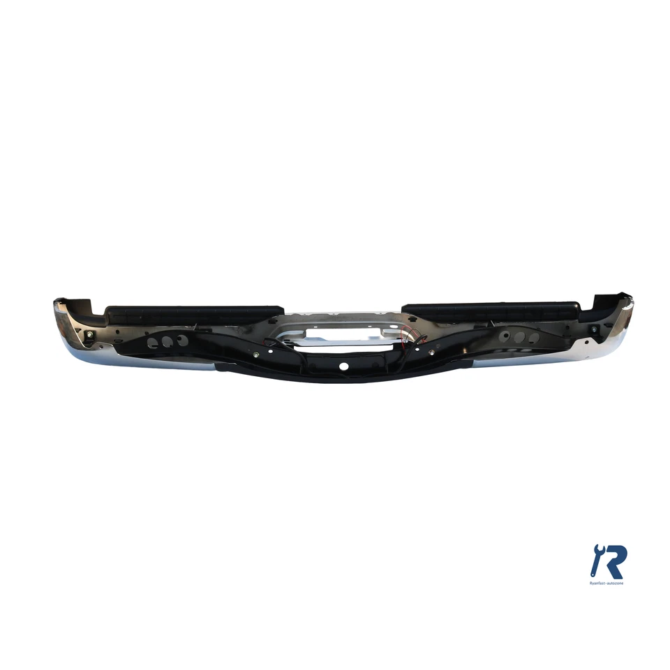 Parachoques trasero cromado con orificios de sensor de estacionamiento aptos para Ford F250 F350 1999-2007 Foto 4 de 4