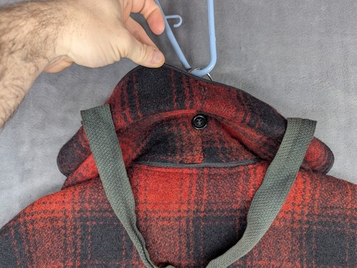 Vintage Montgomery Ward Western Field Flannel Hunting Jacket Men's XL Wool Plaid - Picture 11 of 11