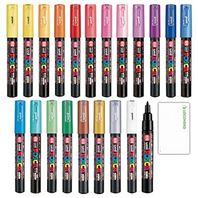 Mitsubishi Pencil UNI Poska Aqueous Marker Erase PC-1M All 21