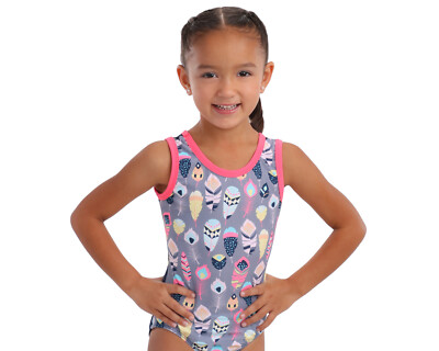 NEW! Drifting Away Gymnastics or Dance Feather Leotard by Snowflake Designs