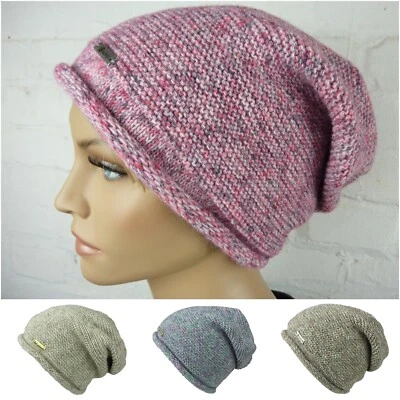 MARKENLOS Beanie Damen Mützen ACHTI Longbeanie leicht gefüttert modern unisex AZ-2033PC