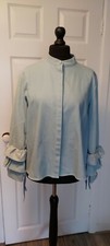 My Sister's Closet Size L Chambray Jacket With French Sleeves