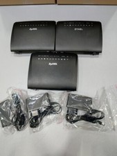 LOT OF 3 ZyXel VMG3925-B10B Dual-Band Wireless Router Used Working