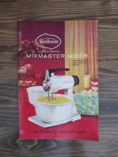VTG 1957 Sunbeam Deluxe Automatic Mixmaster Mixer Instruction Recipe Book