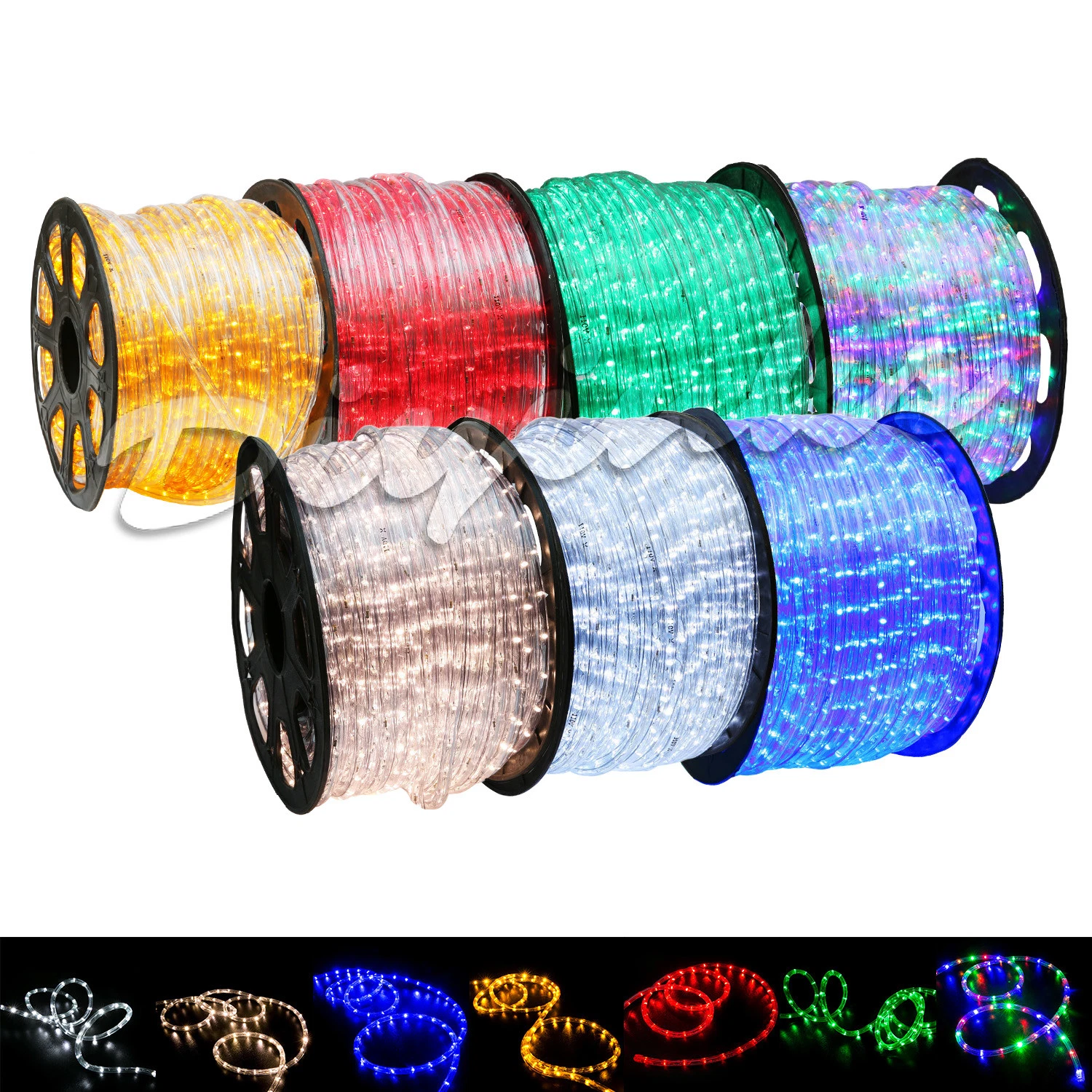 LED Rope Light 10/20/25/50/100/150ft Outdoor Tree Waterproof Holiday Christmas
Opens in a new window