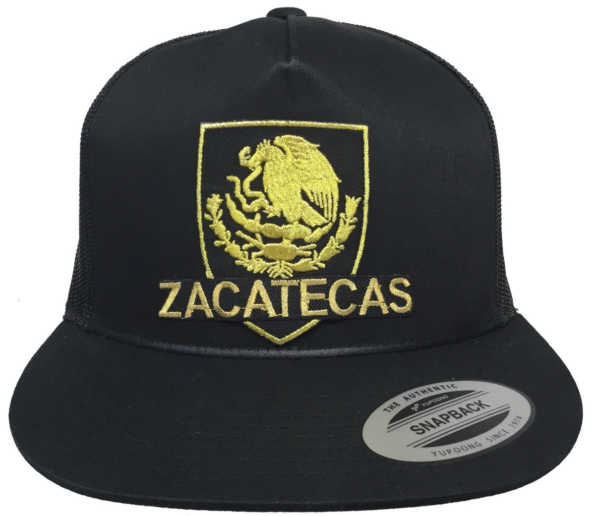 ZACATECAS MEXICO NEW LOGO FEDERAL HAT BLACK MESH SNAPBACK | eBay
