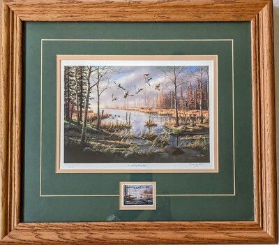 Ken Zylla Signed Commemorative Print & Stamp 