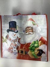 Brand New ~Rare XL “Black Santa Christmas” Reusable Shopping/Tote Bag -Marshalls