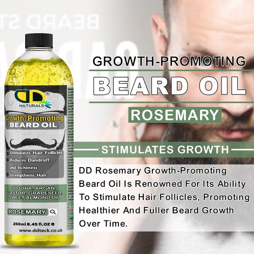 Healthy Growth Promoting Beard Oil – Stimulates Hair & Soothes, Softens Beard - Picture 8 of 9