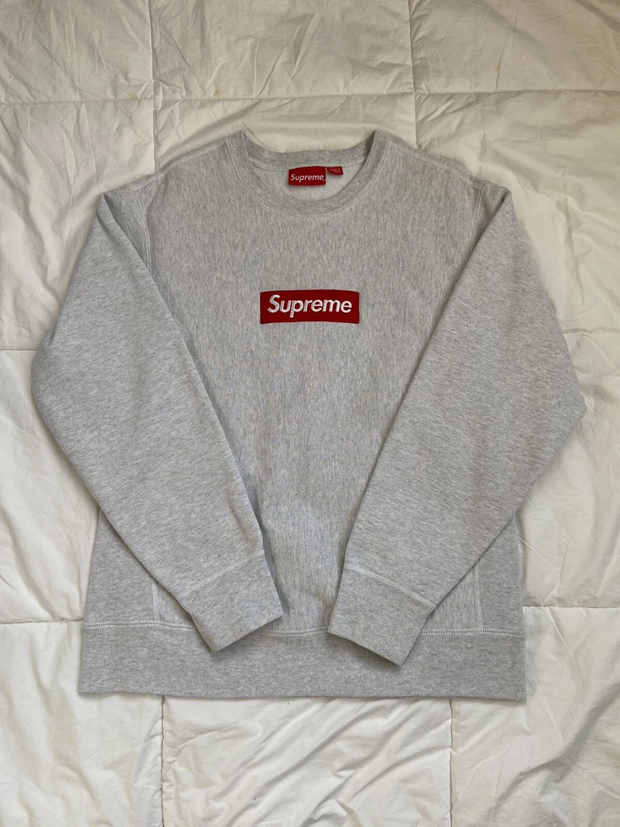 Supreme FW16 Ash Grey Box Logo Crewneck Medium