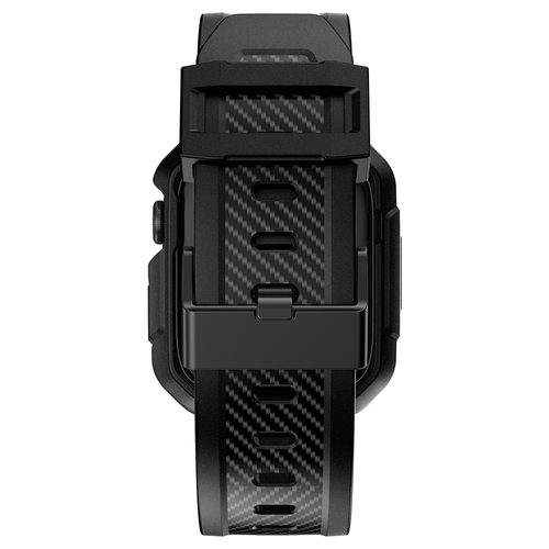 Luxury Rugged Metal Case with Silicone Band For Apple Watch Series 8 7 6 44/45mm - Zdjęcie 11 z 17
