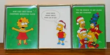 The Simpsons 54 Holiday Christmas Cards Homer Marge Bart Lisa Maggie NIB 2002