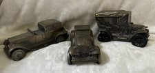 3 BANTHRICO METAL COIN BANKS 1910 Stanley, 1927 L. Brougham, 1930 Doesenberg