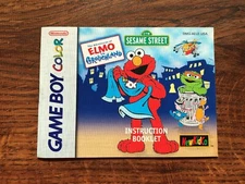 Elmo in Grouchland Sesame Street Nintendo Gameboy Color Instruction Manual Only