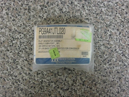 New ITT General Controls PG9A41JTL020 NG Natural Gas Pilot Generator Assy Sealed