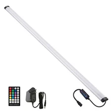 Dimmable Under Cabinet Lighting, RGB LED Light Bar, RF Remote Control Lamp, M...