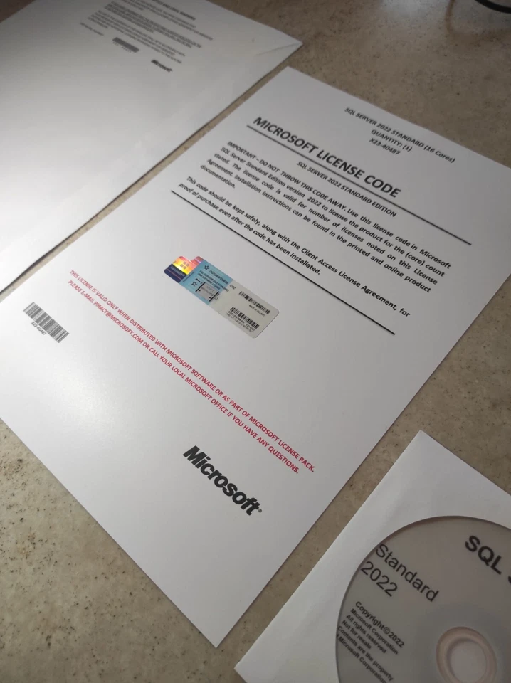 SQL Server 2022 Standard 16 Cores Unlimited CALs Lifetime License and DVD - Image 2 of 4