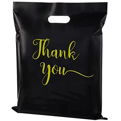 100Pcs Thank You Merchandise Bags Extra Thick 2.76 Mil Wholesale Retail