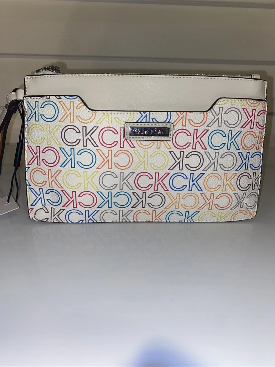 Calvin klein best sale wallet white