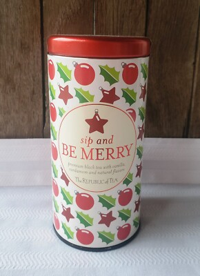 Republic of Tea Limited Edition Be Merry Tea Vanilla & Cardamom 50 Tea Bags NEW