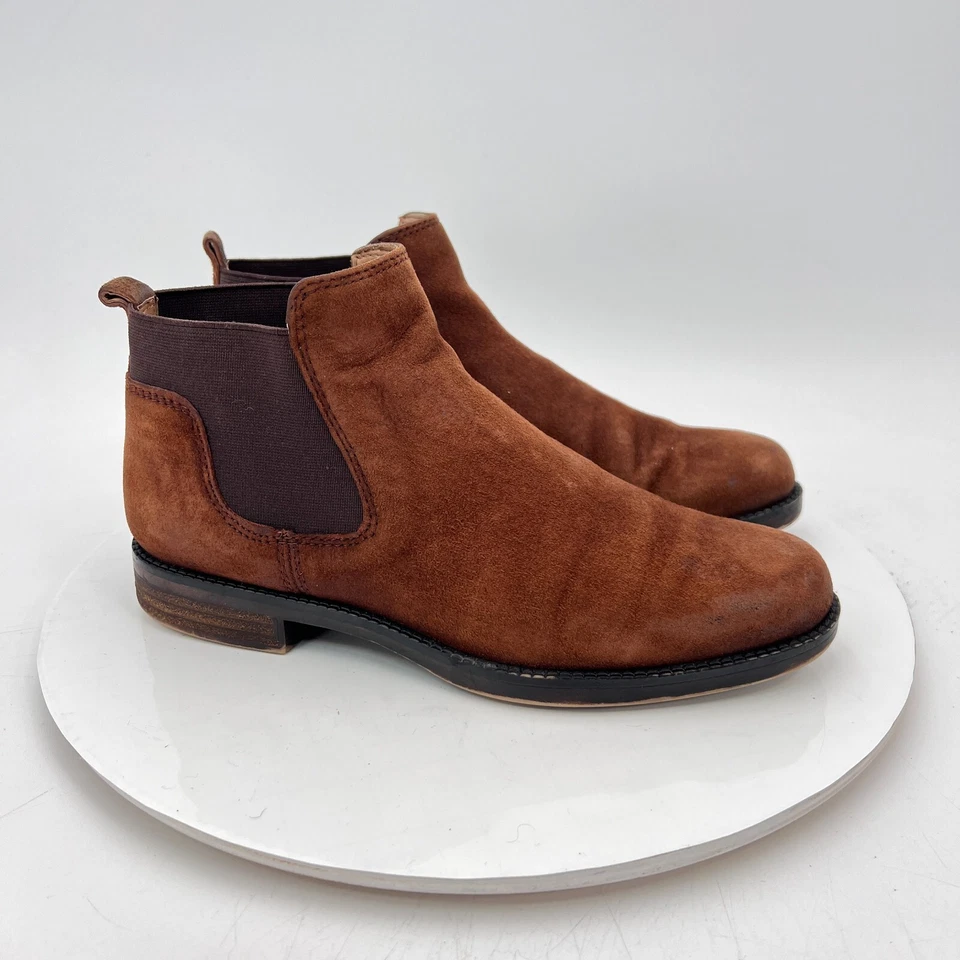 Franco Sarto Happily Women Size 7 M Brown Leather Side Elastic Chelsea Boot - image 4 of 4