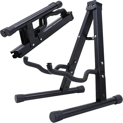 Guitar Stand A-Frame Folding Guitar Stand w/ Non-Slip Rubber and Foam Arms - Picture 1 of 9