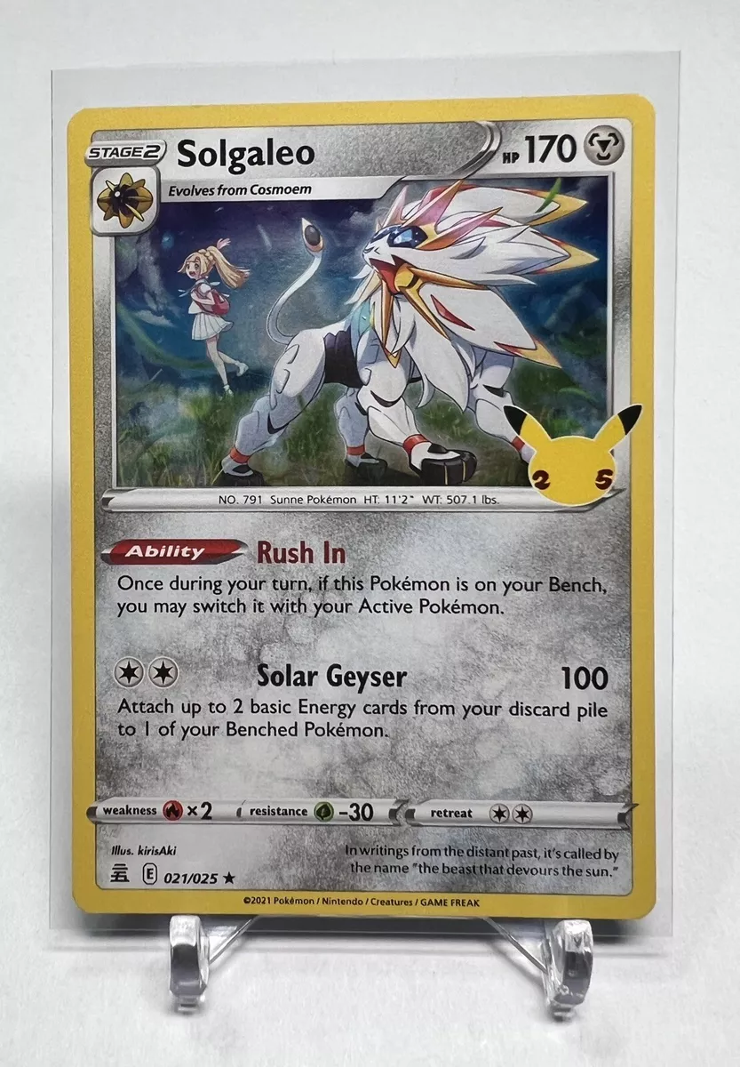 Solgaleo - 021/025 - Holo Rare - Pokemon Singles » Celebrations